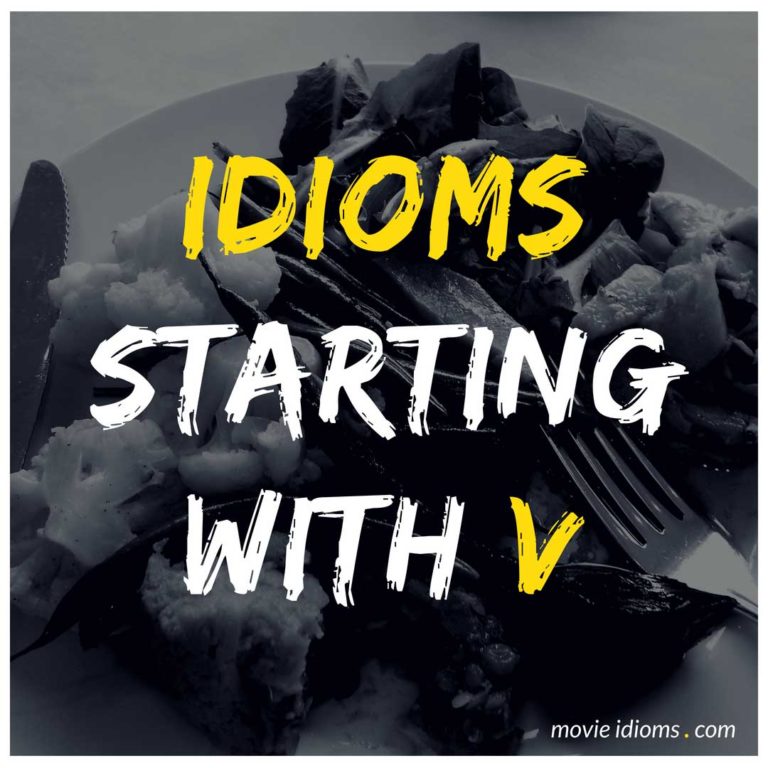 V Idioms List Common English Idioms Starting with V