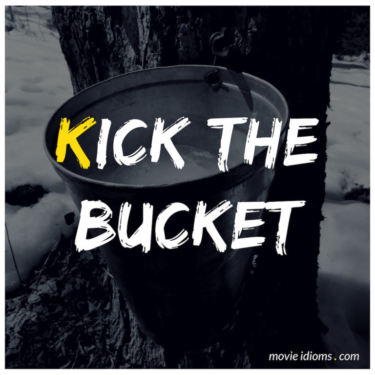 Kick the Bucket Idiom Meaning & Examples Movie Idioms